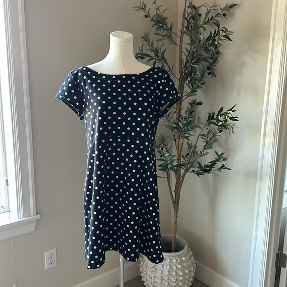 L - Anthropologie Polka Dot Dress - Picture 1 of 4
